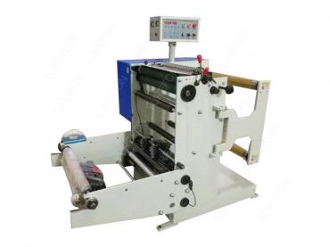 Electric motor drive  paper slitting and rewinding machine in industrial paper processing